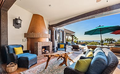 Terrace with Fireplace